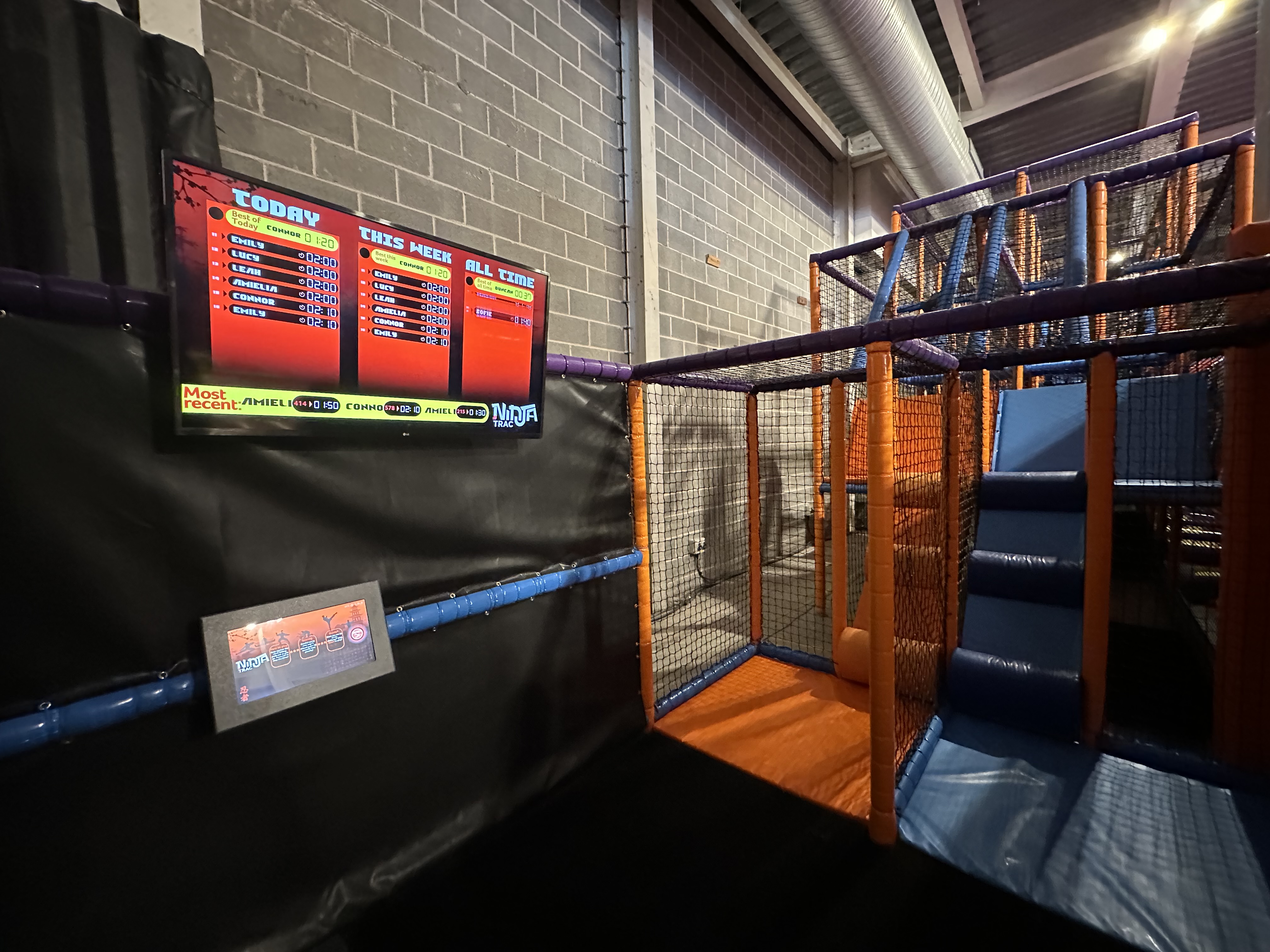 Add an interactive challenge to your obstacle course